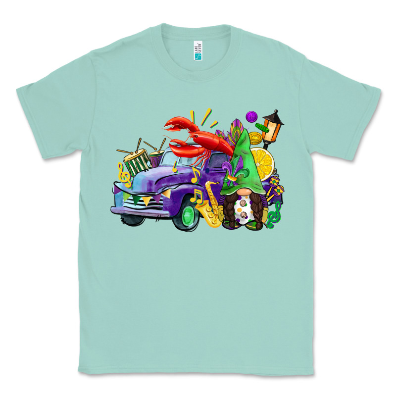 Mardi Gras Gnome On The Truck Classic Tee by CowGirlArtShop | Teevron