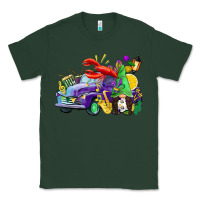 Sports Green mardi gras gnome on the truck Classic Tee - CowGirlArtShop