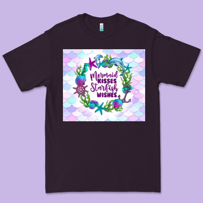 Mermaid Kisses Starfish Wishes Premium Tee Designed By Tumblerdesignbyshophia