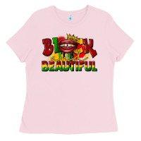 Bubblegum Pink black and beautiful Ladies Tee - CowGirlArtShop