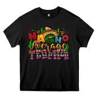 Black Nacho average Teacher Heavy Core Tee - NancyCooperArtShop