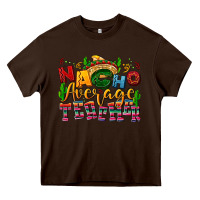 Chocolate Brown Nacho average Teacher Heavy Core Tee - NancyCooperArtShop