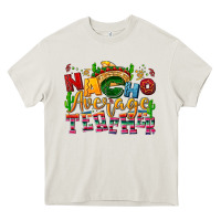 Cream Nacho average Teacher Heavy Core Tee - NancyCooperArtShop