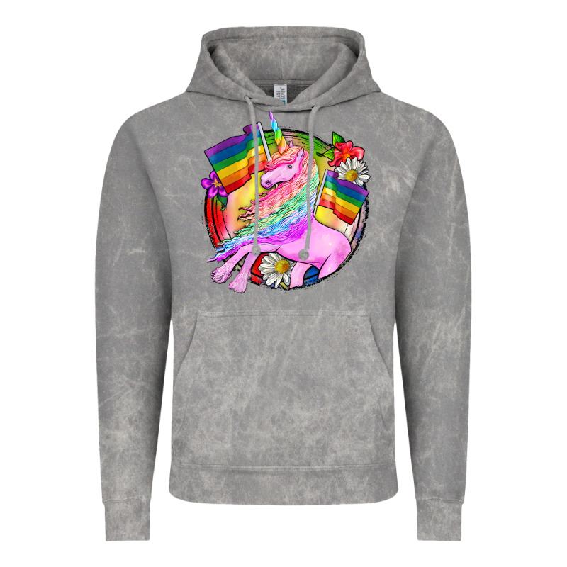 Pride Unicorn Vintage Hoodie by FaDigitalArtStudio | Teevron
