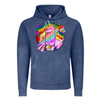 Vintage Denim Pride unicorn Vintage Hoodie - FaDigitalArtStudio