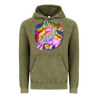 Vintage Olive Pride unicorn Vintage Hoodie - FaDigitalArtStudio