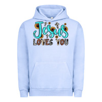 Pigment Grape Ice jesus loves you Urban Hoodie - JahusDesignShop