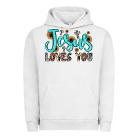 Pigment Lunar Rock jesus loves you Urban Hoodie - JahusDesignShop