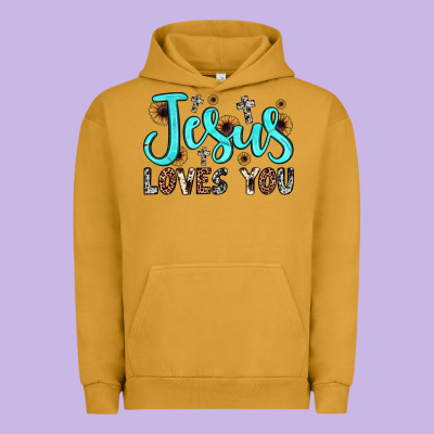 Jesus Loves You Urban Hoodie Designed By Jahusdesignshop