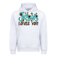 White jesus loves you Urban Hoodie - JahusDesignShop