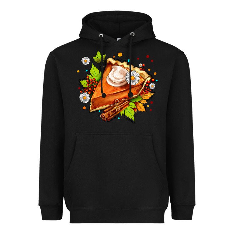 Pumpkin Pie With Daisies And Cinnamon Heavyweight Hoodie by AdoDesignShop | Teevron