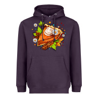 Plum pumpkin pie with daisies and cinnamon Heavyweight Hoodie - AdoDesignShop