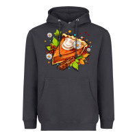 Smoke pumpkin pie with daisies and cinnamon Heavyweight Hoodie - AdoDesignShop