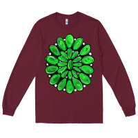 Burgundy green gemstone Long Sleeve Tee - RanaPortraitStore
