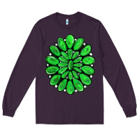 Plum green gemstone Long Sleeve Tee - RanaPortraitStore