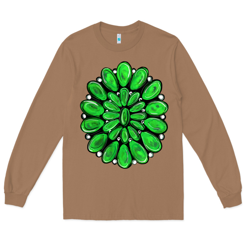Green Gemstone Long Sleeve Tee by RanaPortraitStore | Teevron