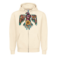 Sandshell pinky western sunflower thunderbird Zipper Hoodie - BarkalooDesign