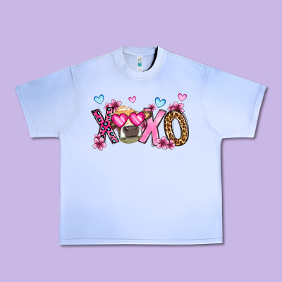 Xoxo Cow Valentine's Day Urban Heavy Tee Designed By Oliviacreatesart