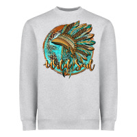 Heather Grey wild soul Heavyweight Sweatshirt - BarkalooDesign