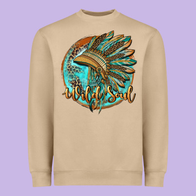 Wild Soul Heavyweight Sweatshirt Designed By Barkaloodesign