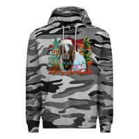 Slate Camo merry Christmas goat Premium Hoodie - CowhideDigitalArt