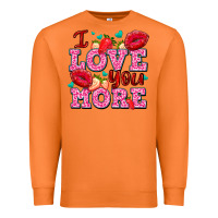 Carrot i love you more with lips and strawberry Premium Sweatshirt - AdoDesignShop