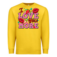 Lemon i love you more with lips and strawberry Premium Sweatshirt - AdoDesignShop