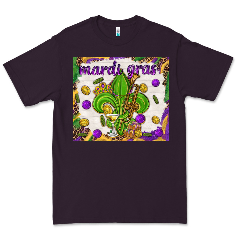 Mardi Gras Fleur De Lis Tumbler Premium Tee by HowdyJamesFarm | Teevron