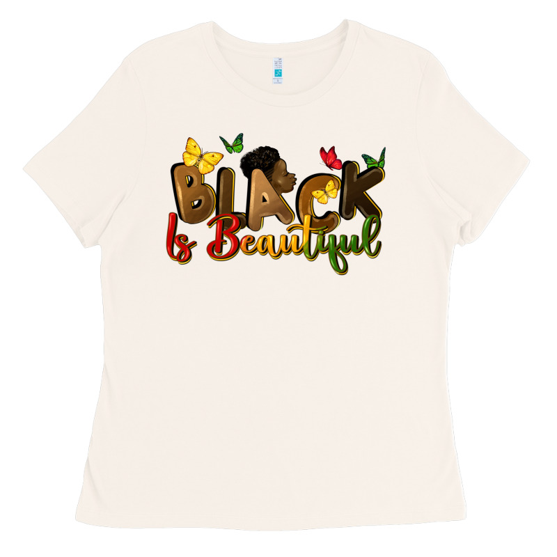 Black Is Beautiful Ladies Tee by CowGirlArtShop | Teevron