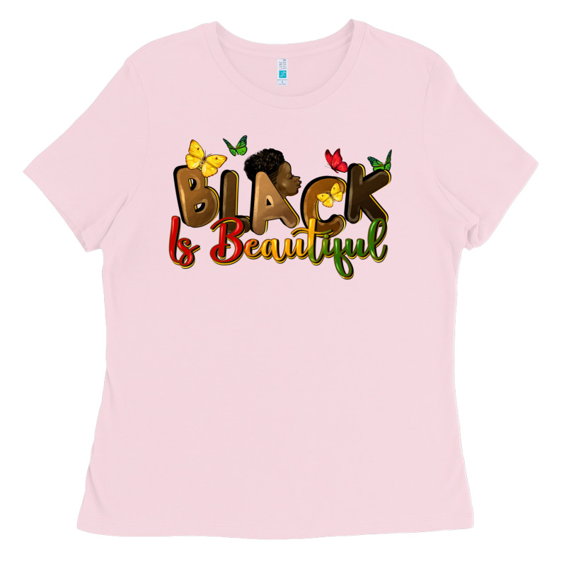 Black Is Beautiful Ladies Tee by CowGirlArtShop | Teevron