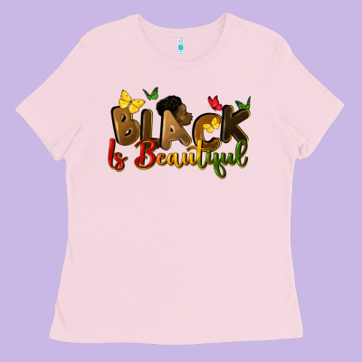 Black Is Beautiful Ladies Tee Designed By Cowgirlartshop
