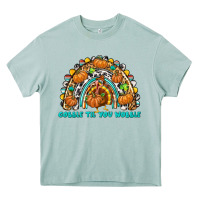 Arona Gobble Til You Wobble with Rainbow Heavy Core Tee - texasbilliewilder
