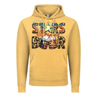 Vintage Mustard Stars stripes beer Vintage Hoodie - FaDigitalArtStudio