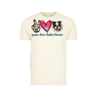 Vintage Arctic Peace Love Boston Terrier Vintage Tee - Jasminsmagicworld