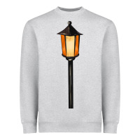 Heather Grey street lamp Heavyweight Sweatshirt - BarkalooDesign