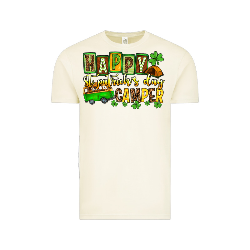 St. Patrick's Happy St. Patrick's Day Camper Vintage Tee by OliviaCreatesArt | Teevron