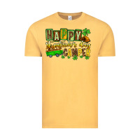 Vintage Mustard St. Patrick's Happy St. Patrick's Day camper Vintage Tee - OliviaCreatesArt