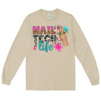 Mushroom nail tech life bbs Long Sleeve Tee - BundleAndBundleShop