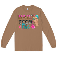 Toasted Coconut nail tech life bbs Long Sleeve Tee - BundleAndBundleShop