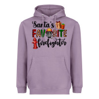 Lavender santa's favorite firefighter Heavyweight Hoodie - AdoDesignShop