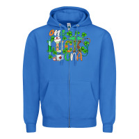 True Royal st.patricks one lucky cna  nurse Zipper Hoodie - BarkalooDesign