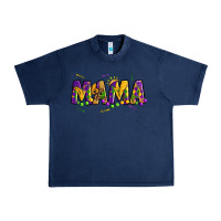 Navy mama mardi gras Urban Heavy Tee - OliviaCreatesArt