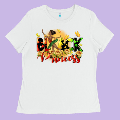 Black Princess Ladies Tee Designed By Cowgirlartshop