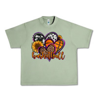 Oil Green basketball hearts Urban Heavy Tee - Jasminsmagicworld