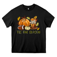 Black Tis The Season Fall Heavy Core Tee - texasbilliewilder