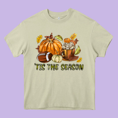 Tis The Season Fall Heavy Core Tee Designed By Texasbilliewilder