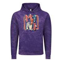 Cloud Purple 4th of July mini with lightning bolt Vintage Hoodie - FaDigitalArtStudio