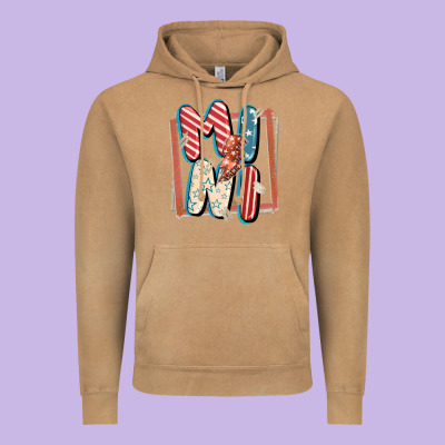 4th Of July Mini With Lightning Bolt Vintage Hoodie Designed By Fadigitalartstudio