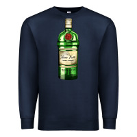 Navy have fun gin bottle Premium Sweatshirt - AdoDesignShop