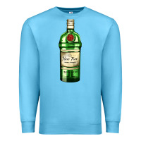 Ocean Blue have fun gin bottle Premium Sweatshirt - AdoDesignShop